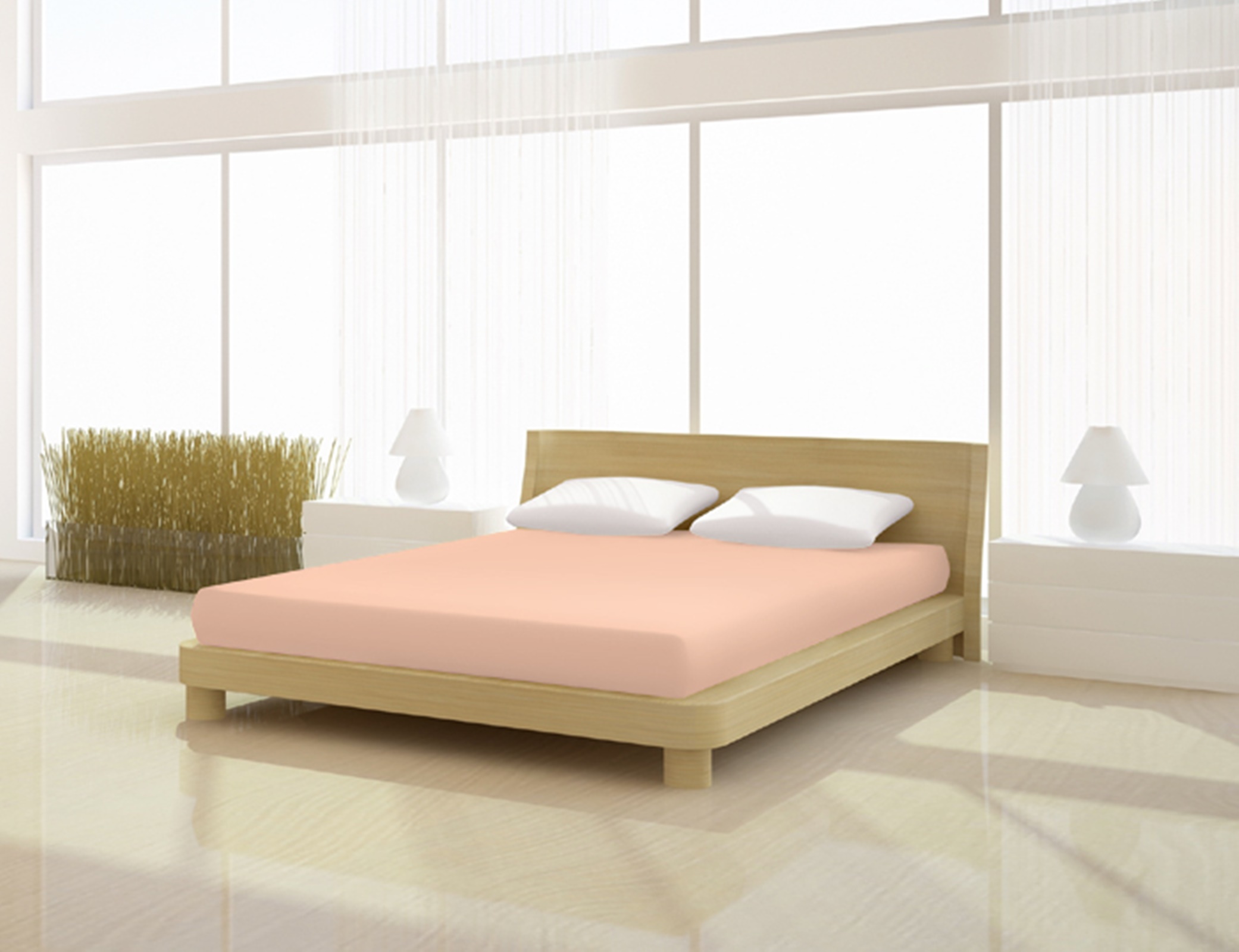 

Простыня Mr.Sandman Topper Full Elastan de luxe 200 x 200 см, цвет apricot