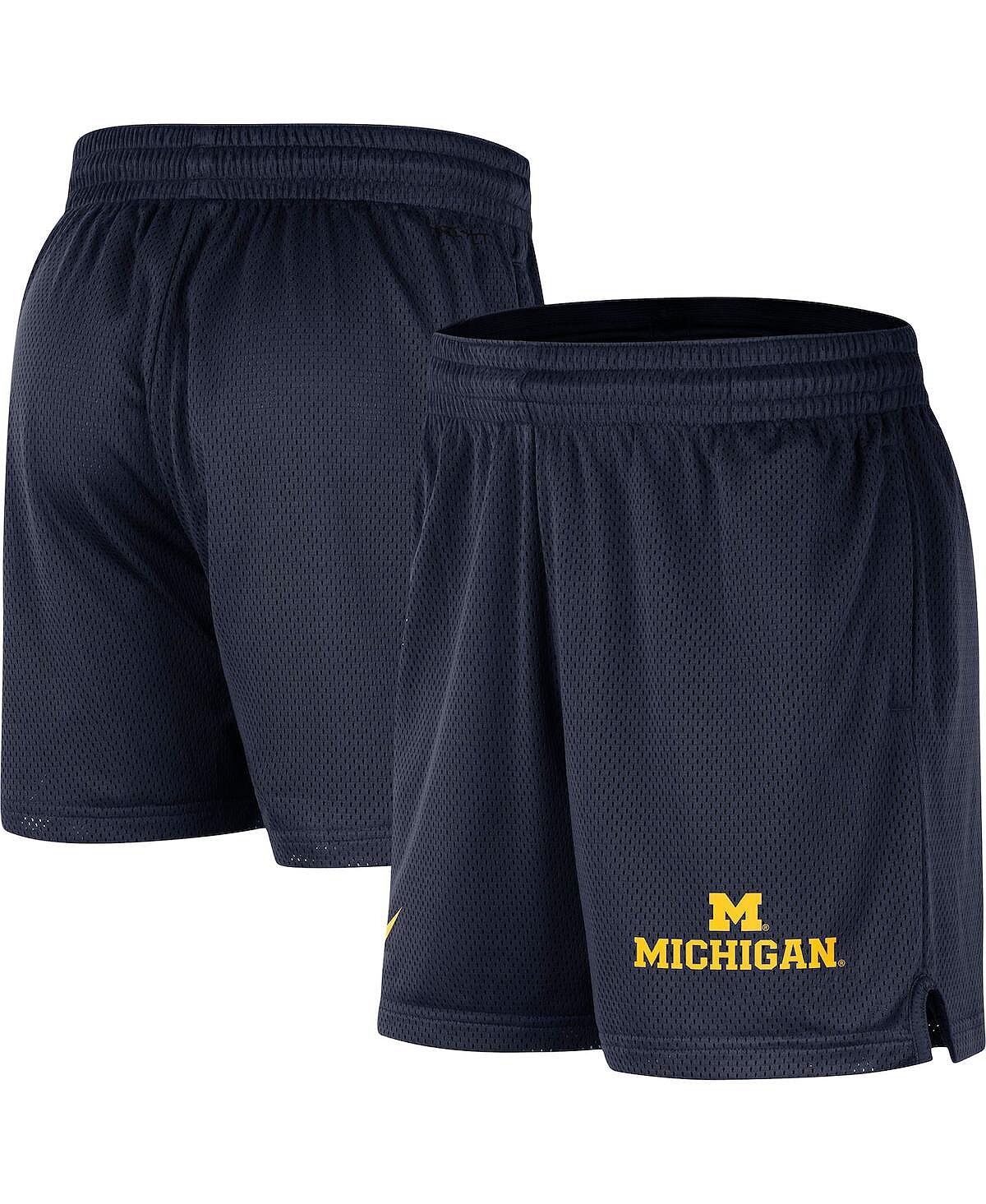 

Мужские темно-синие шорты из сетки Michigan Wolverines Performance Nike