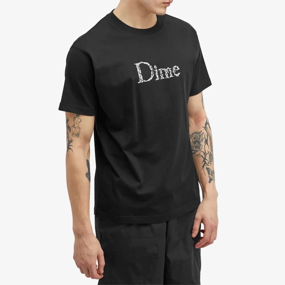 Dime Классическая футболка с черепом, черный