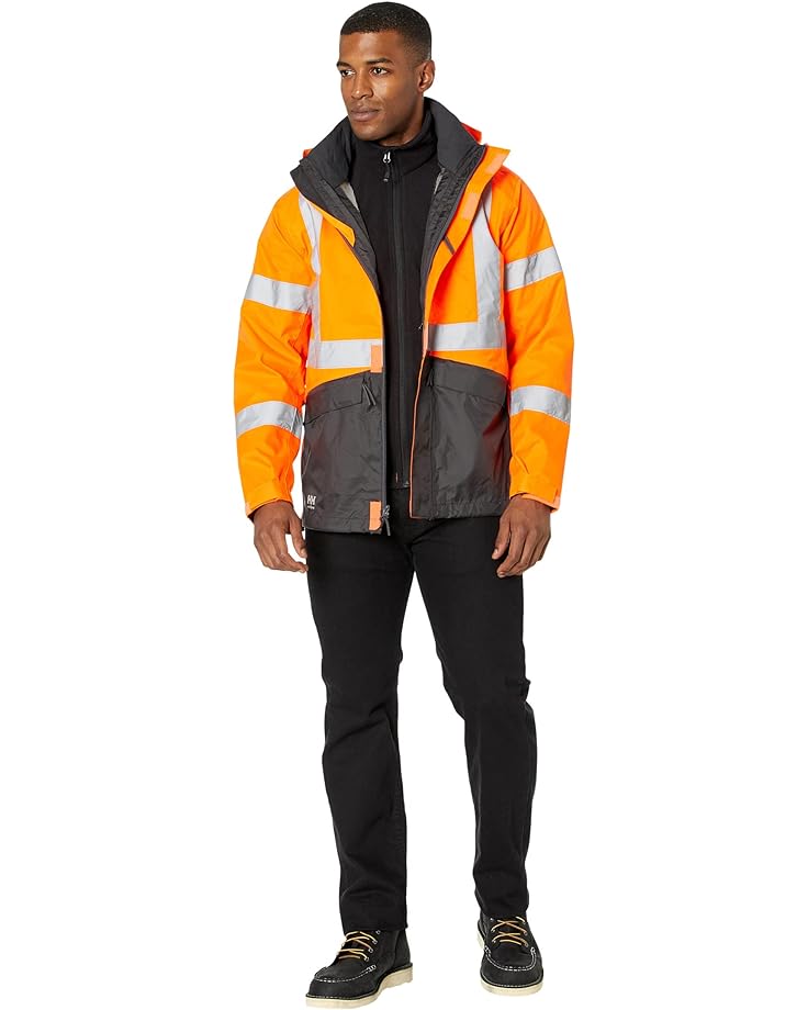 Куртка Helly Hansen Alta Shell, цвет High Visibility Orange/Charcoal