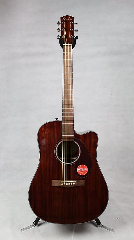 цена Акустическая гитара Fender CD-140SCE Dreadnought, Walnut Fingerboard, All-Mahogany w/ case