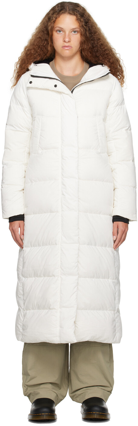 

Белый пуховик Canada Goose Alliston
