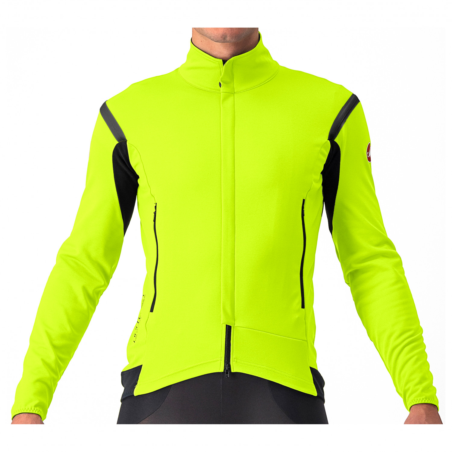 Велосипедная куртка Castelli Perfetto RoS 2, цвет Electric Lime/Dark Gray