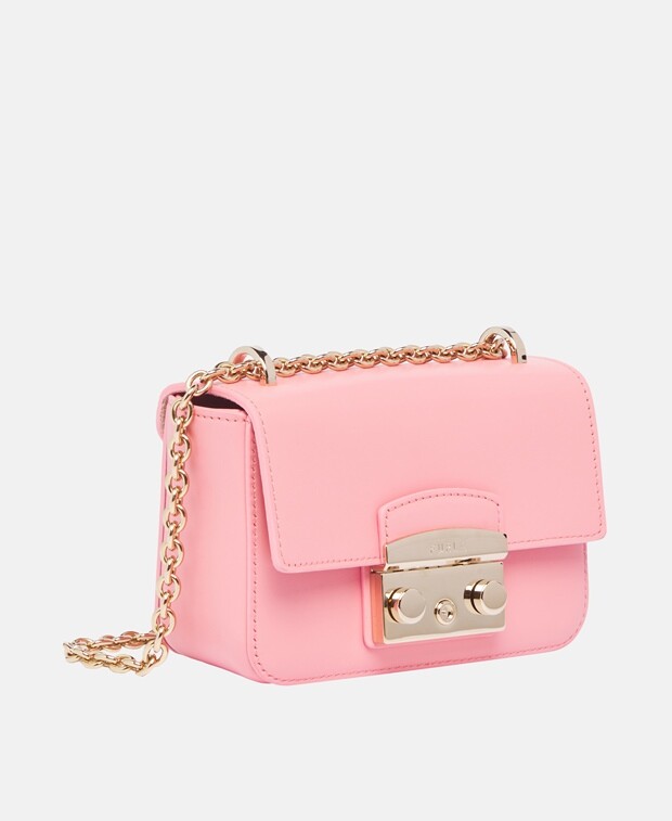 

Кожаная сумка через плечо Furla, бордо