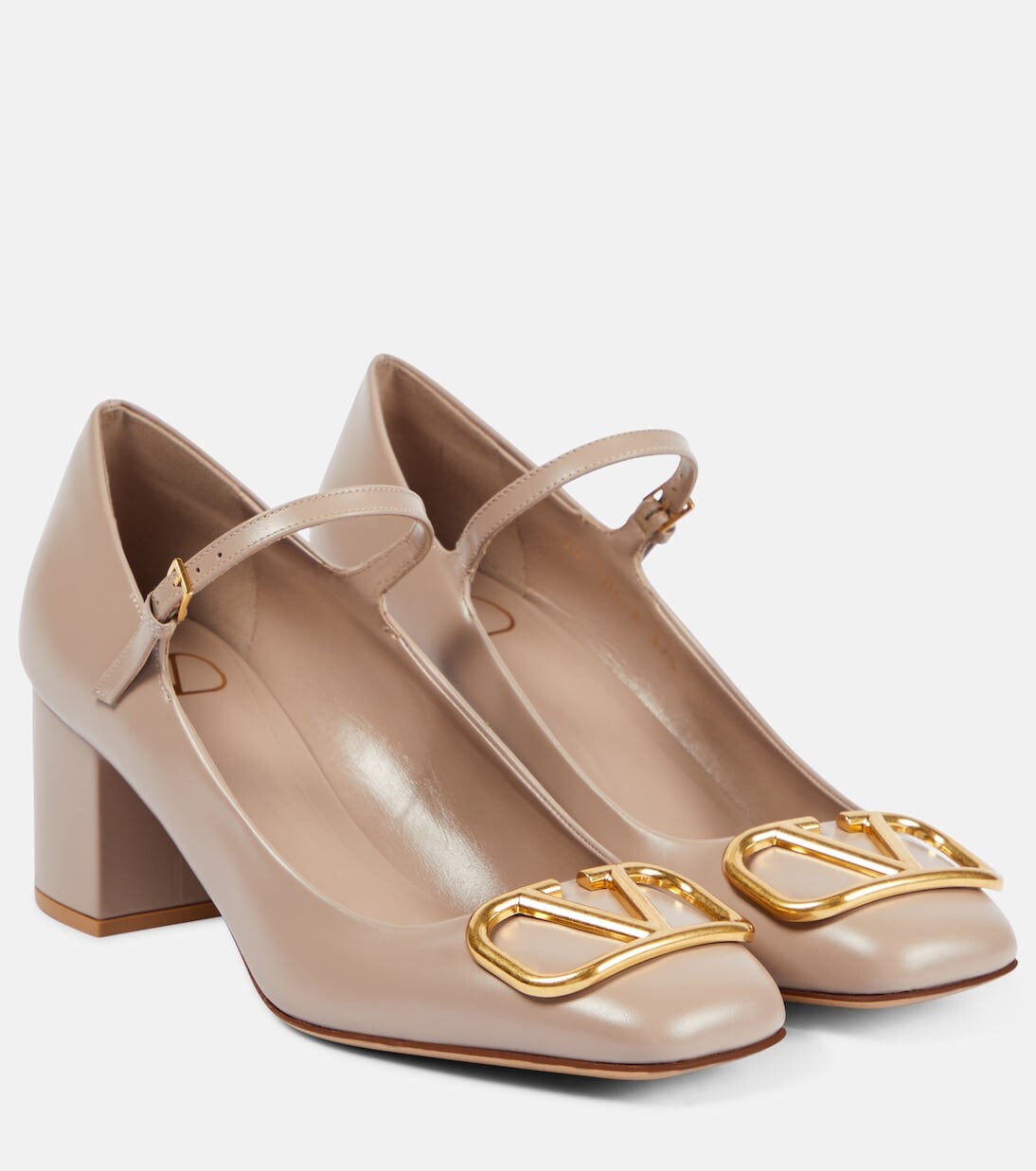 

Кожаные туфли vlogo signature Valentino Garavani, нейтральный