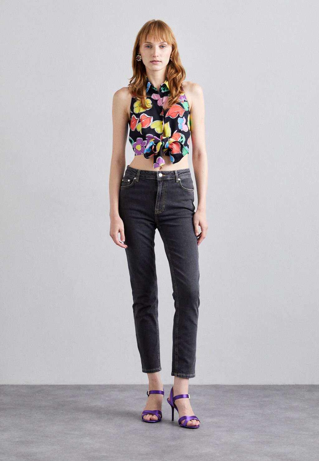 

Топ MOSCHINO JEANS БЛУЗКА, цвет fantasy black