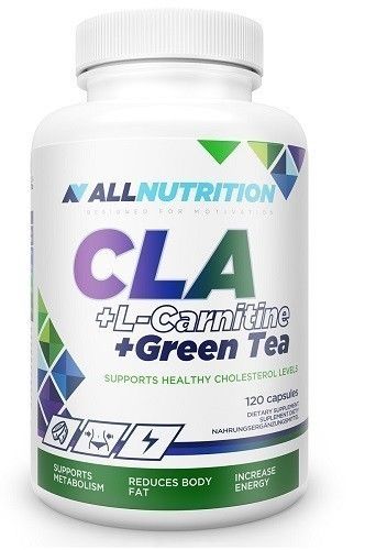 цена Allnutrition CLA+L-Carnitine+Green Tea помощь для похудения, 120 шт.
