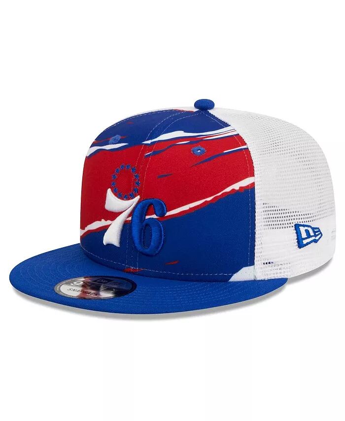 

Мужская регулируемая кепка Royal, белая Philadelphia 76ers Tear Trucker 9FIFTY New Era, синий