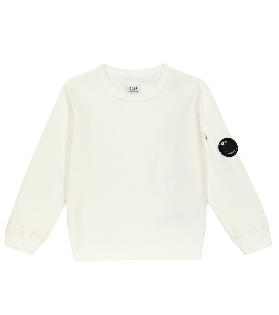 

Свитер из хлопкового флиса C.P. COMPANY KIDS, белый