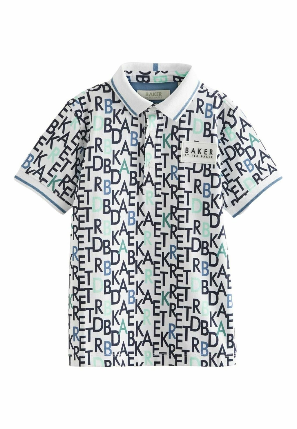

Рубашка поло GEOMETRIC REGULAR FIT Baker by Ted Baker, цвет blue white