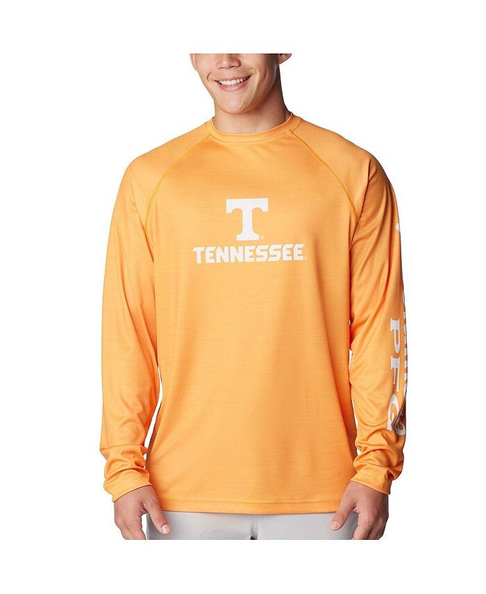 

Мужская футболка Tennessee Orange Tennessee Volunteers PFG Terminal Tackle Omni-Shade реглан с длинным рукавом Columbia, оранжевый