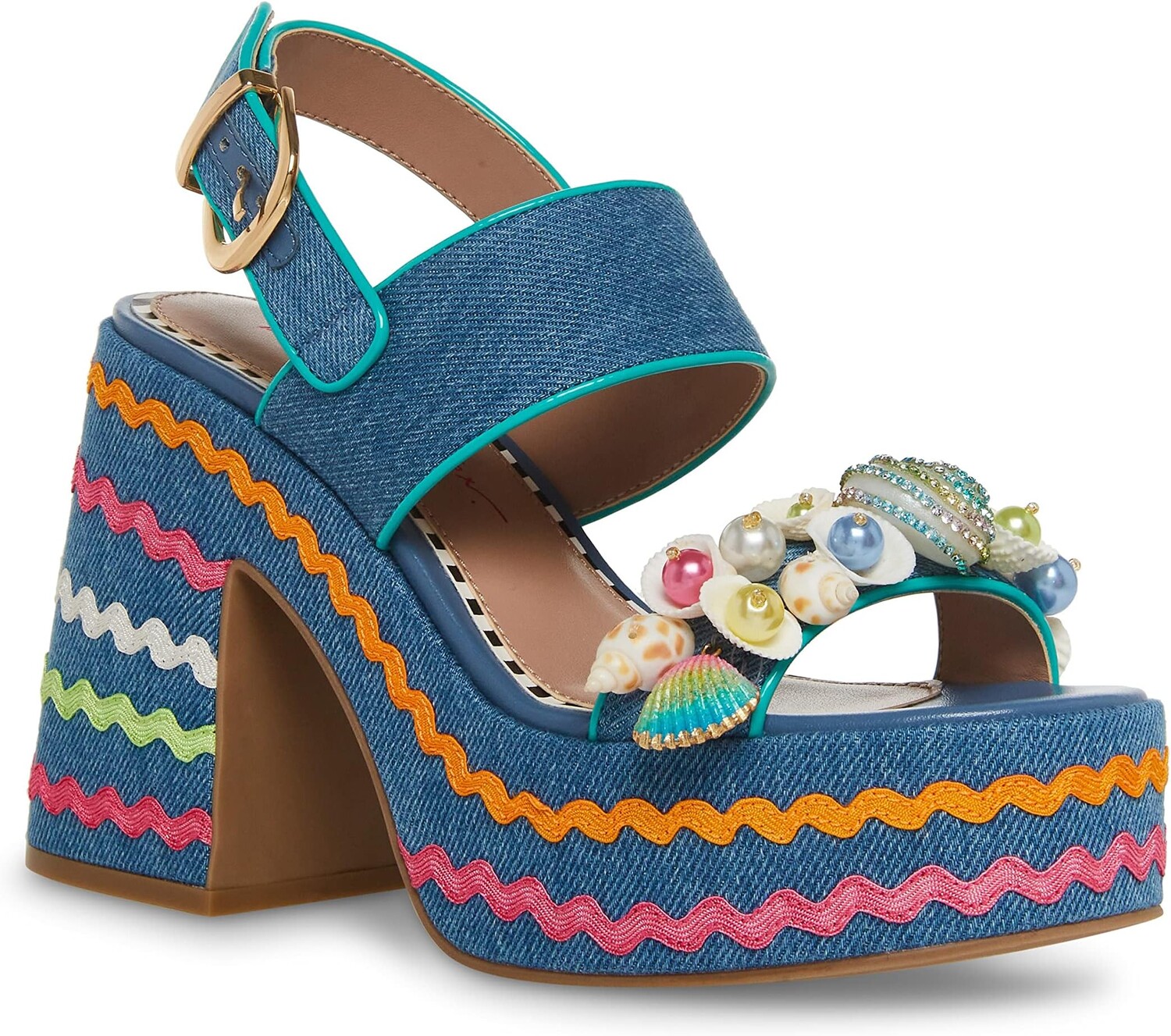 

Босоножки Shellie Blue by Betsey Johnson, цвет Denim Multi