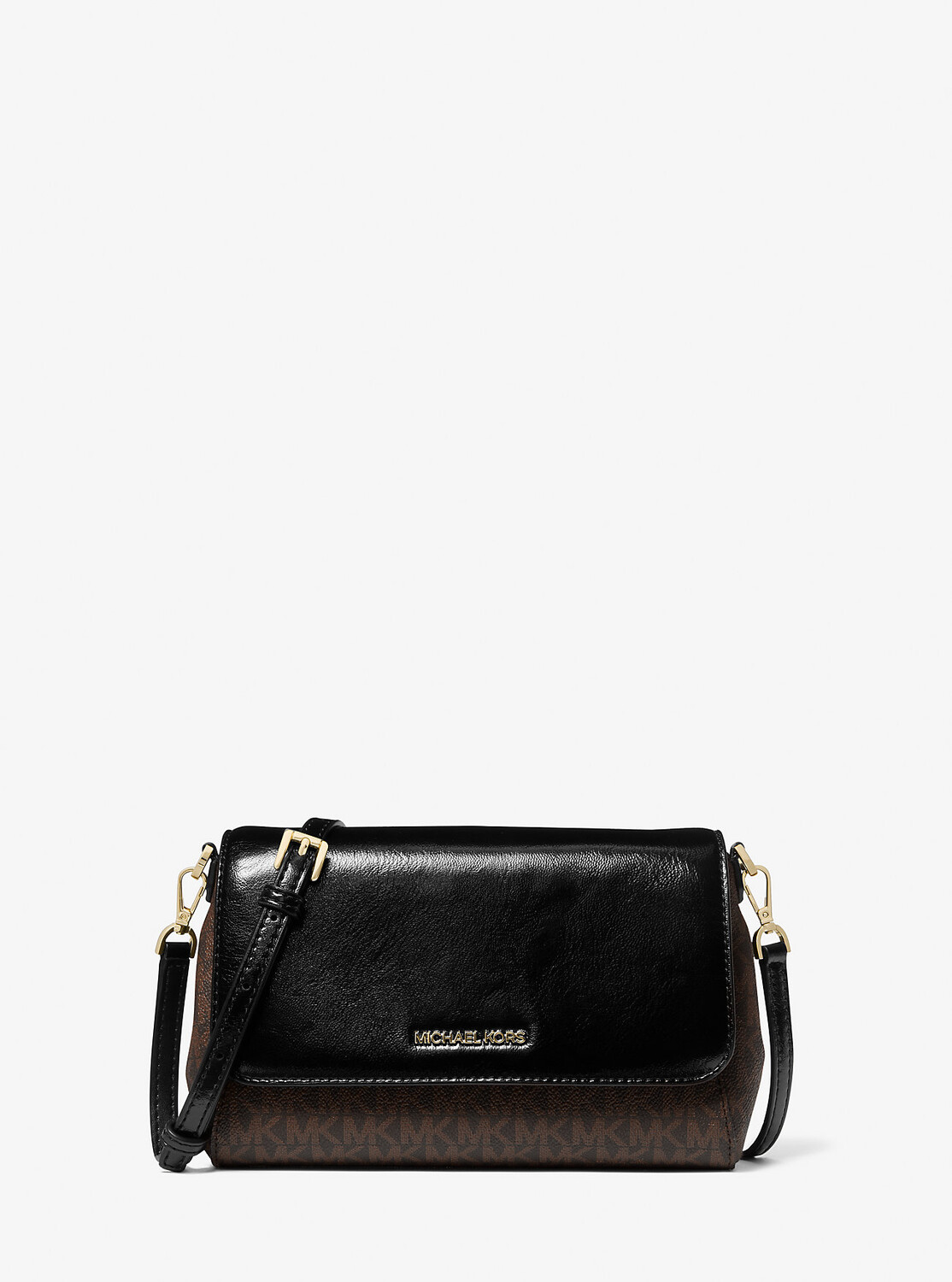 

Лакированная сумка через плечо Michael Kors, черный