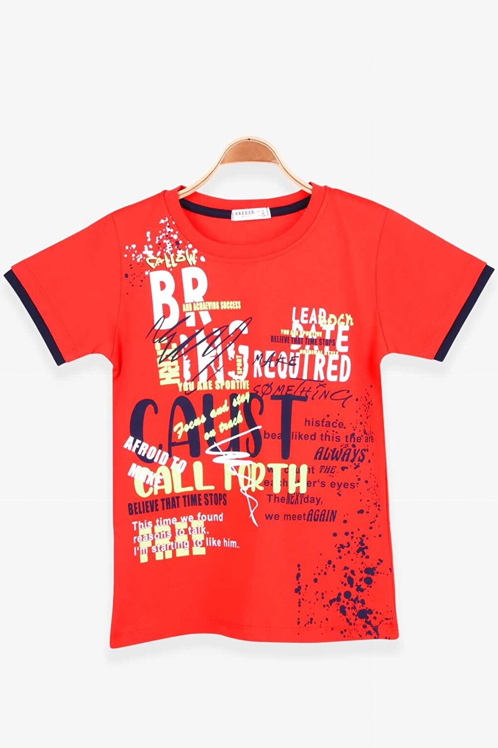 

Футболка для мальчика с оранжевым принтом (9–11 лет) Breeze