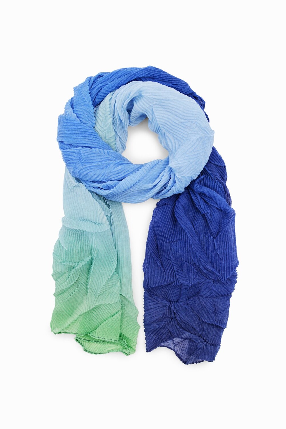 

Шарф Desigual, цвет blue/green
