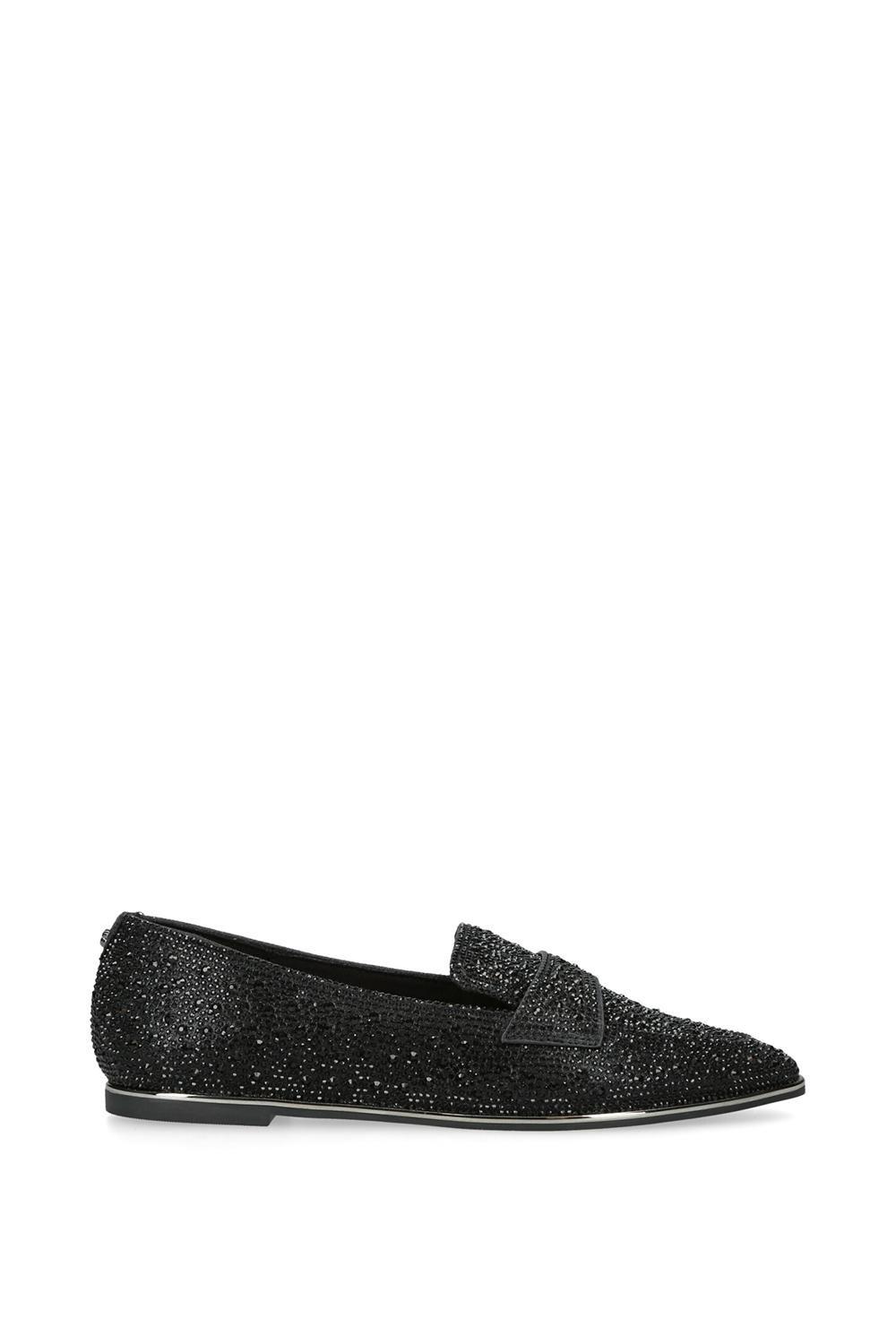 Туфли на плоской подошве из ткани 'Lexie Jewel' Carvela, черный цена и фото
