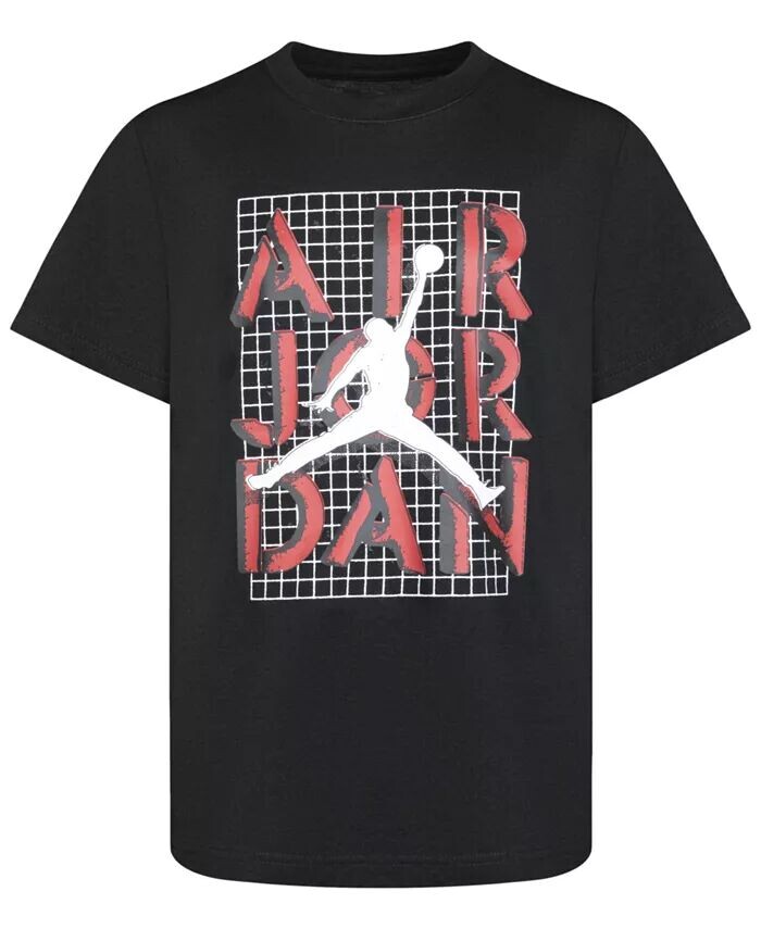 

Футболка с короткими рукавами Little Boys Jumpman Stack Jordan, белый