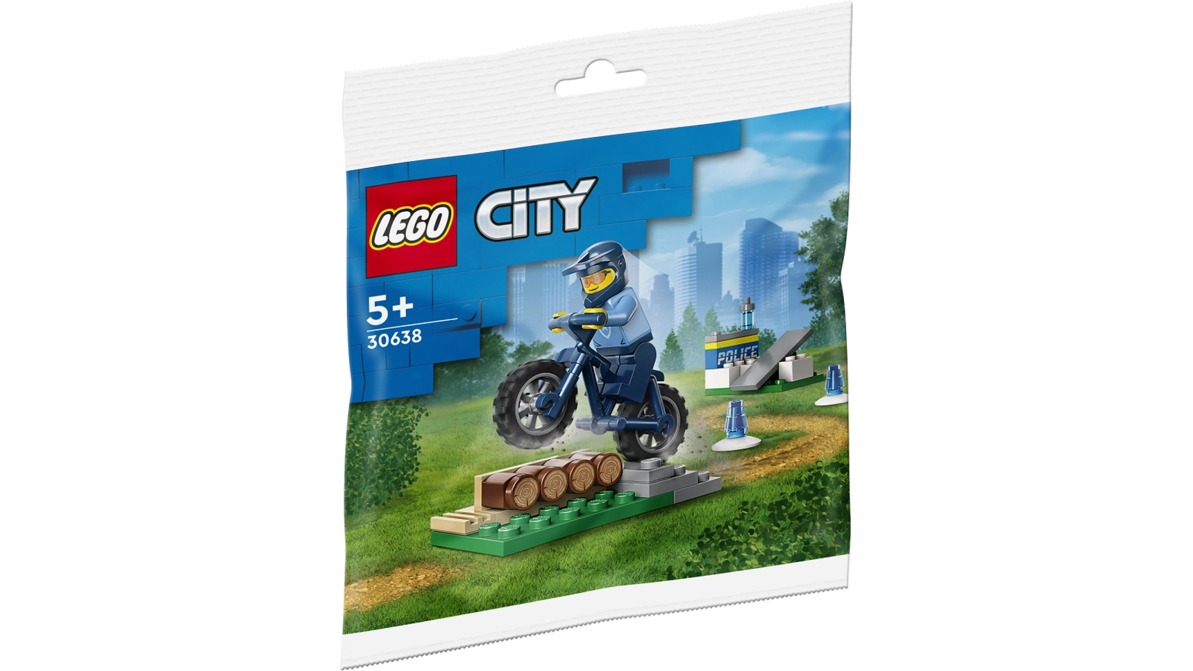 Lego City Обучение полицейских на велосипеде именной термостакан подарок полицейскому