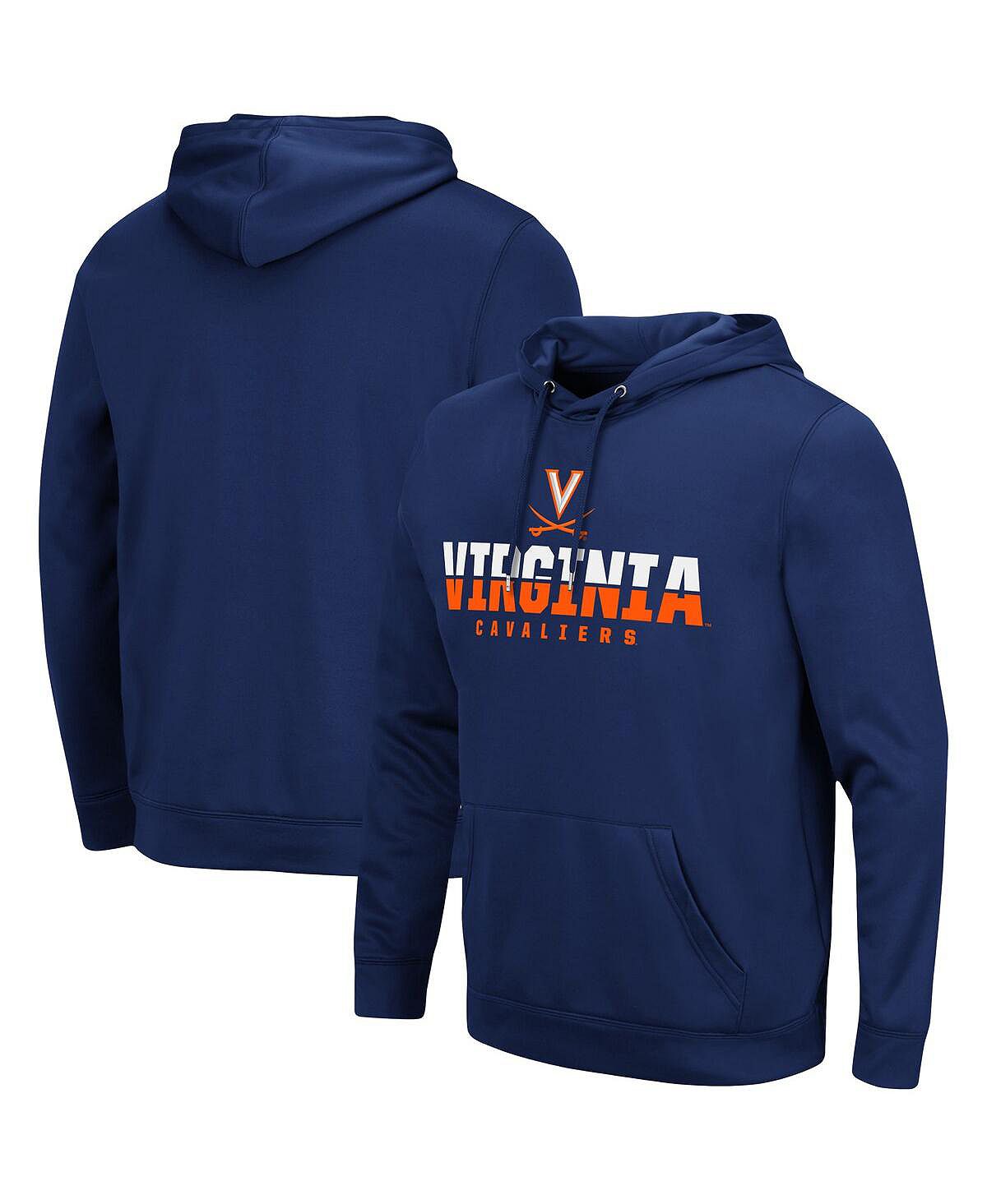 virginia 30 предметов Мужской темно-синий пуловер с капюшоном Virginia Cavaliers Lantern Colosseum