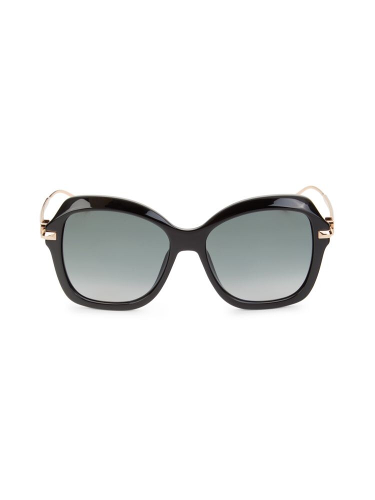 

Квадратные солнцезащитные очки Tessy 56MM Jimmy Choo, черный