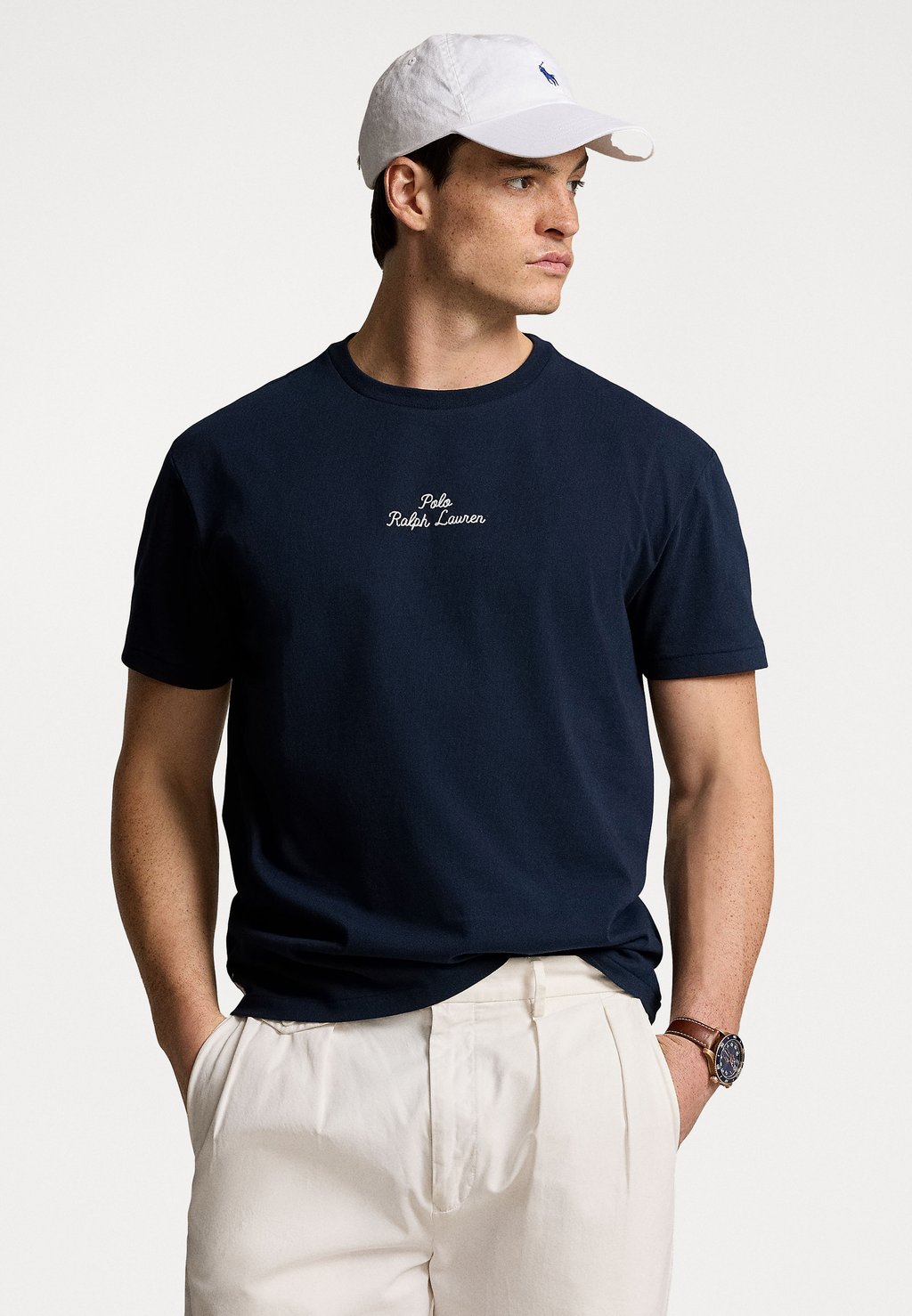 Футболка базовая SHORT SLEEVE Polo Ralph Lauren, цвет marine базовая футболка short sleeve polo ralph lauren цвет beach royal