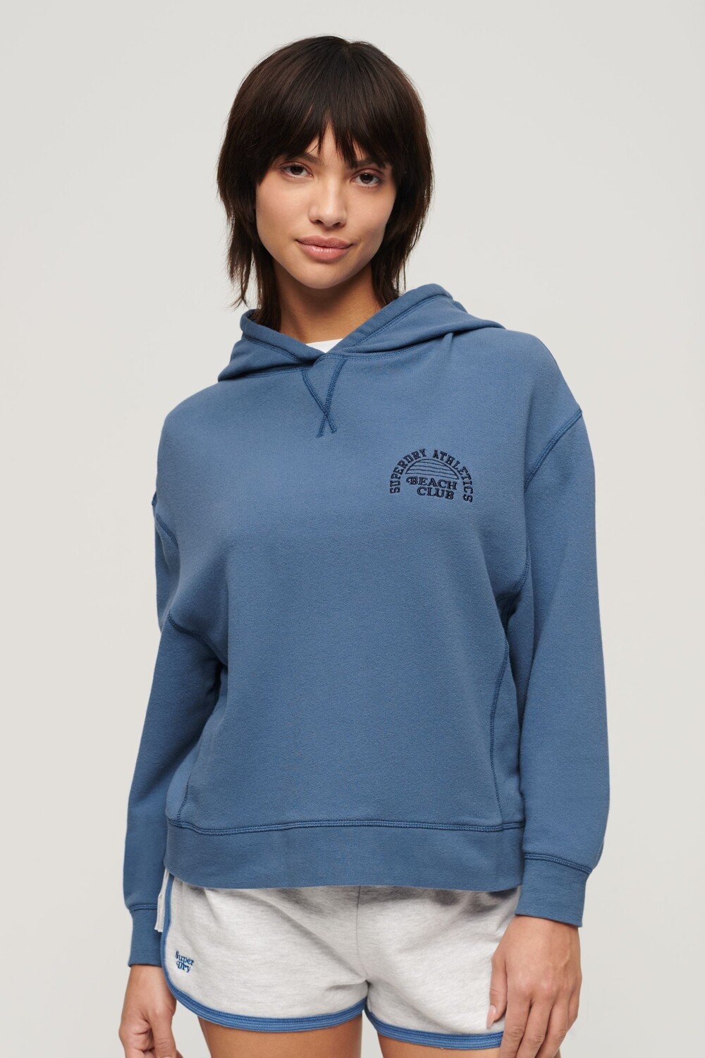 

Спортивная толстовка с капюшоном Superdry, синий