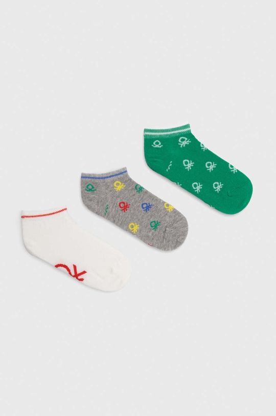 United Colors of Benetton Детские носки, 3 пары, зеленый