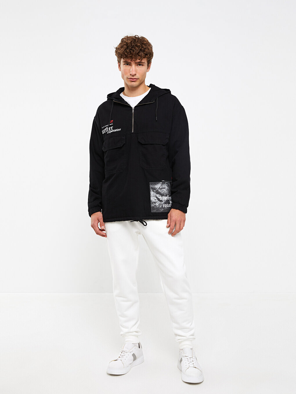 

Удобная мужская джинсовая куртка с капюшоном LCW Casual