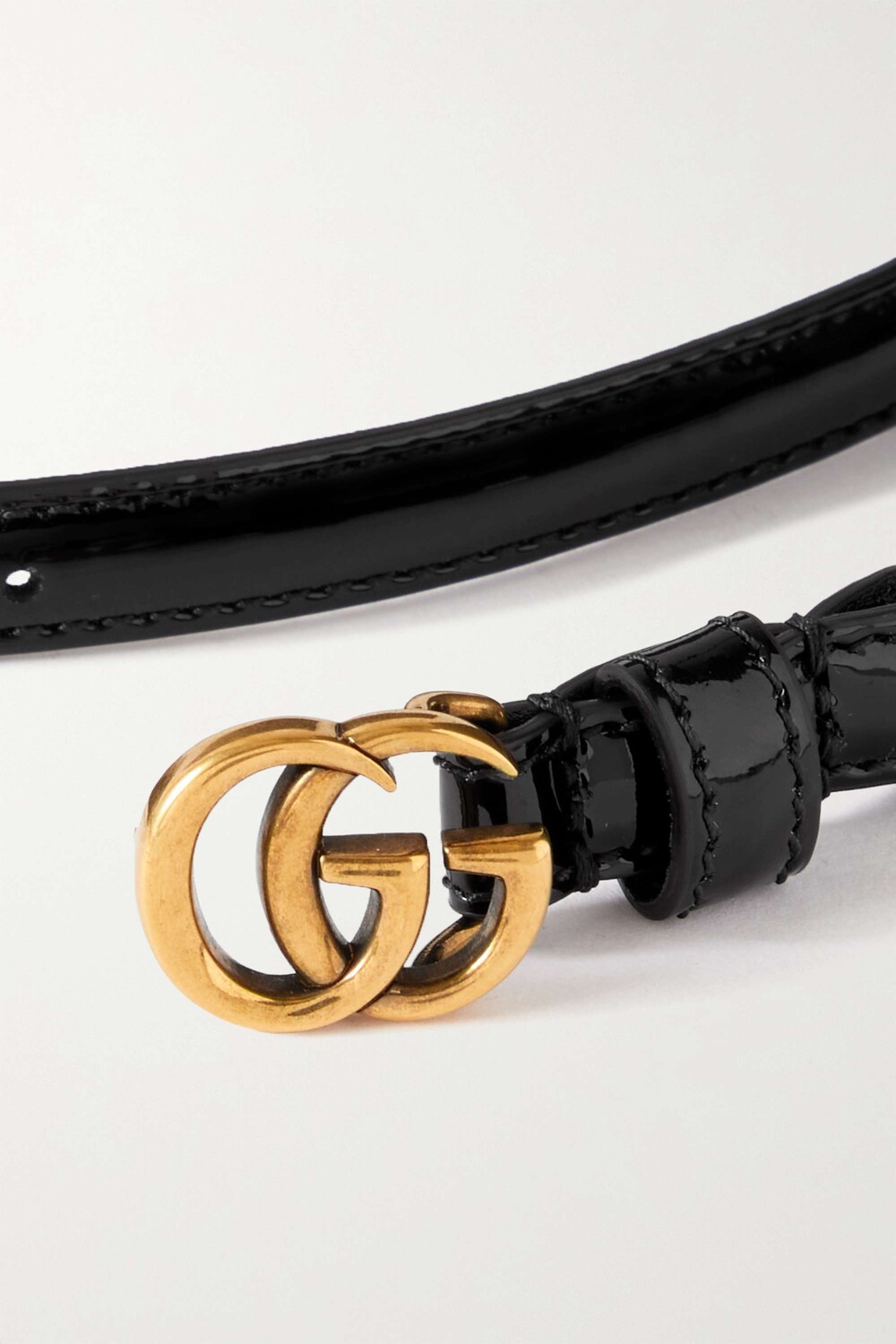 

GUCCI Ремень из лакированной кожи, черный