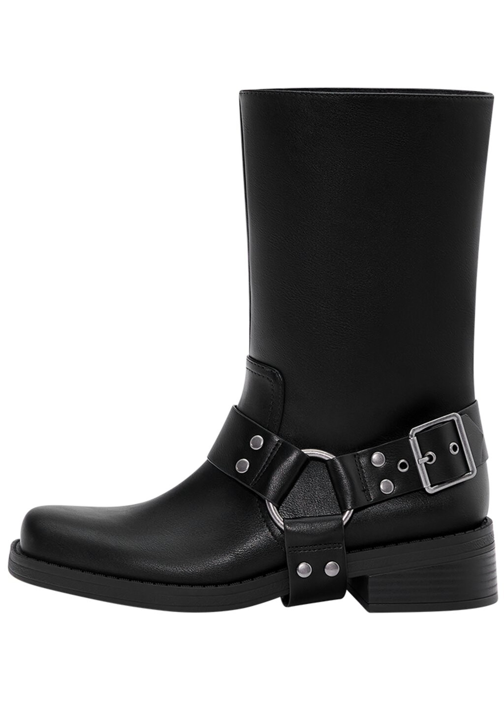 

Ботильоны на платформе With Buckles PULL&BEAR, черный