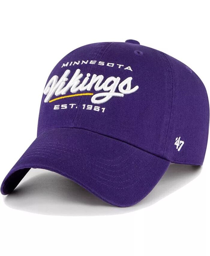 

Женская фиолетовая регулируемая кепка Minnesota Vikings Sidney Clean Up '47 Brand, фиолетовый