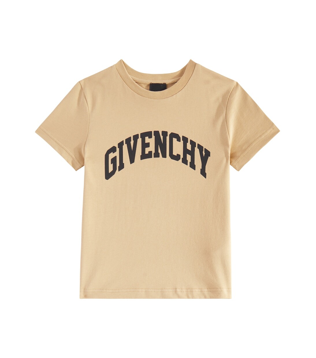 

Футболка из хлопкового джерси с логотипом Givenchy, бежевый