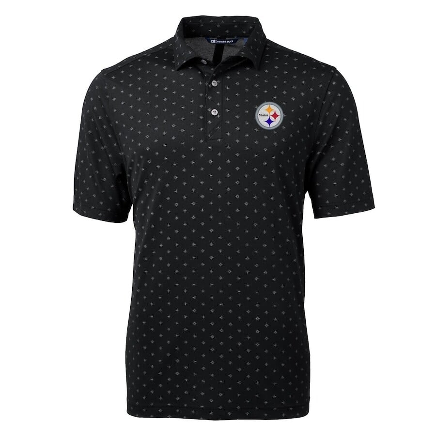 

Поло с коротким рукавом Cutter & Buck Pittsburgh Steelers, черный