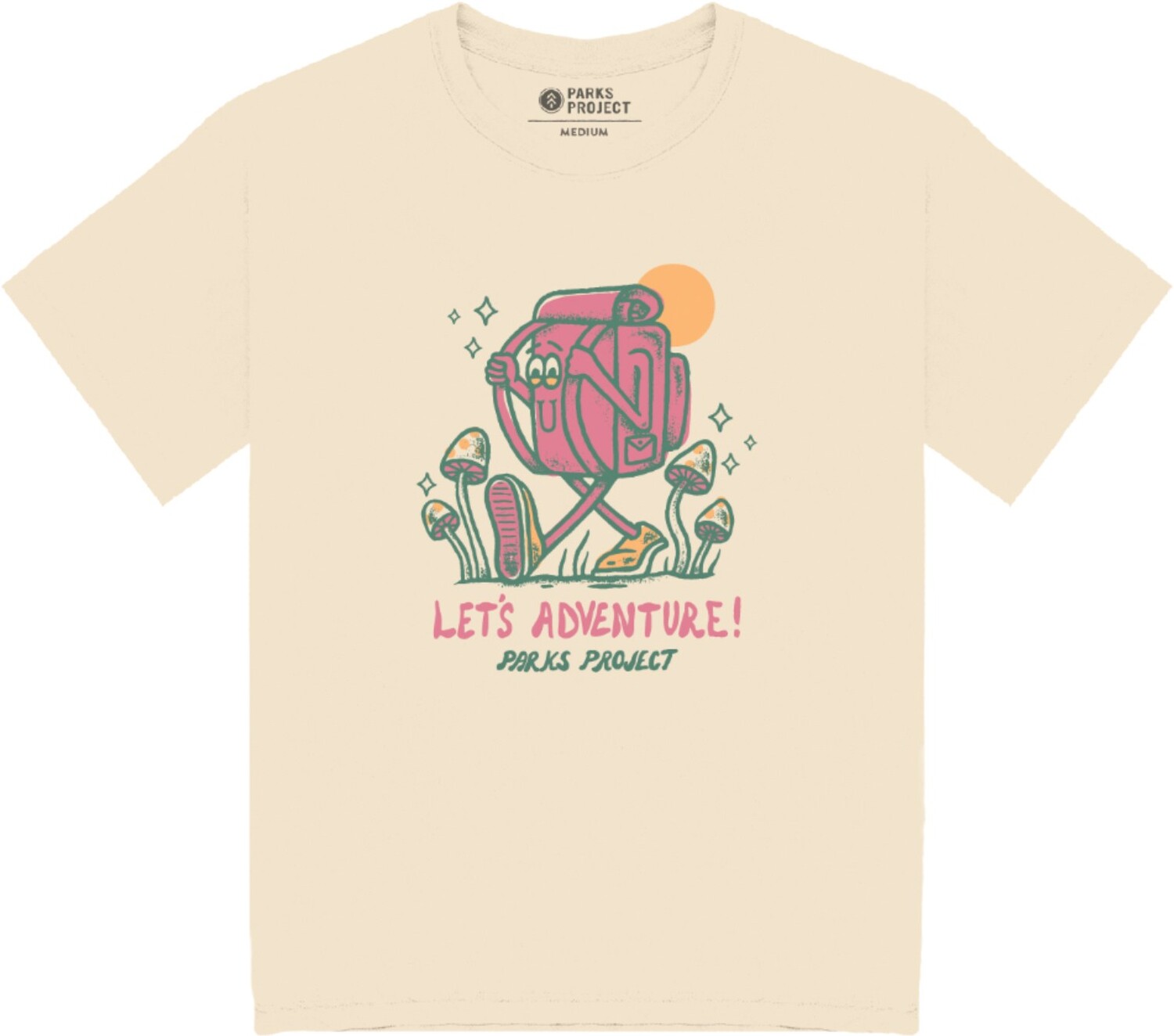 

Футболка Let's Adventure - детская Parks Project, хаки