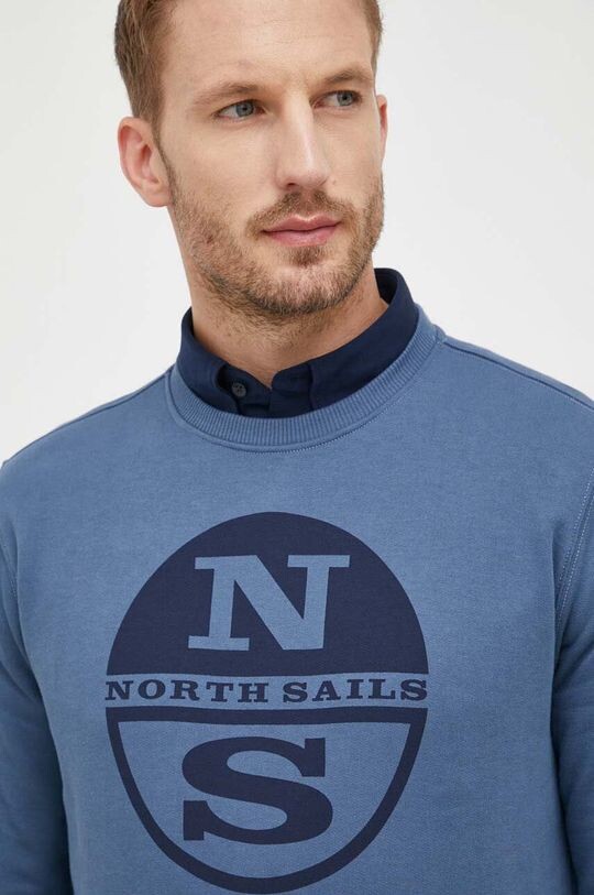 

Хлопковая толстовка North Sails, синий