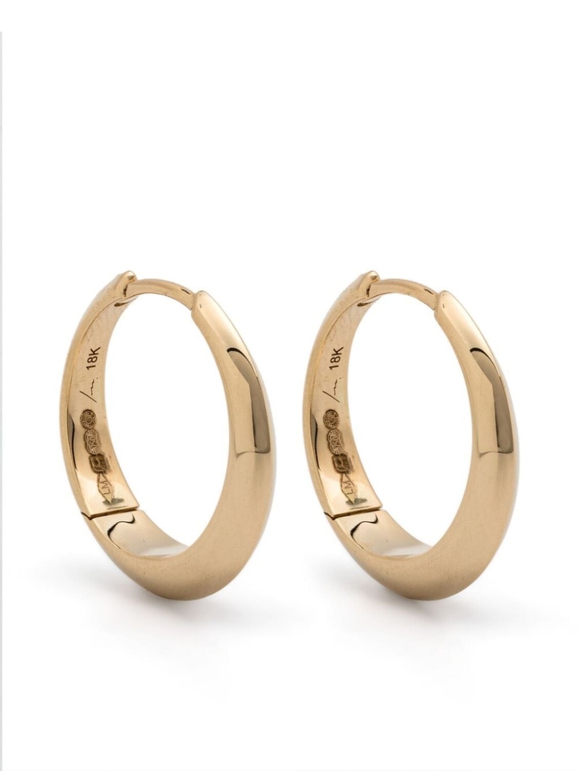 

Серьги-кольца Crescent из желтого золота Lizzie Mandler Fine Jewelry, золотой
