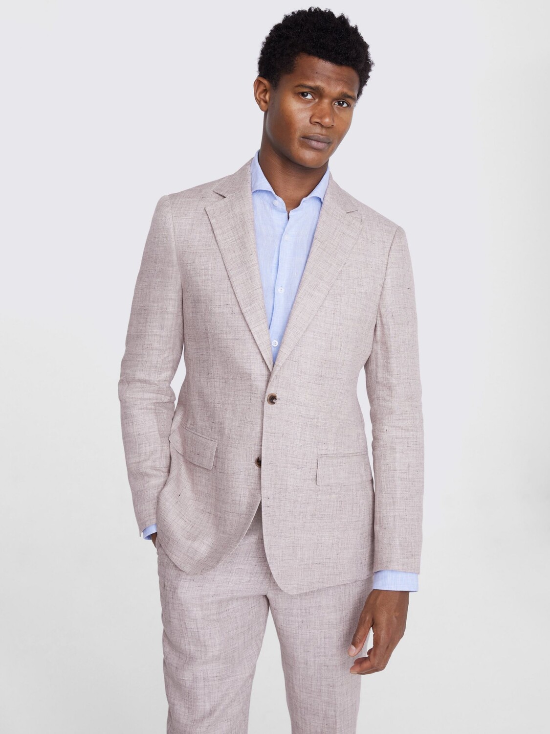 

Льняной блейзер Moss Tailored, бежевый