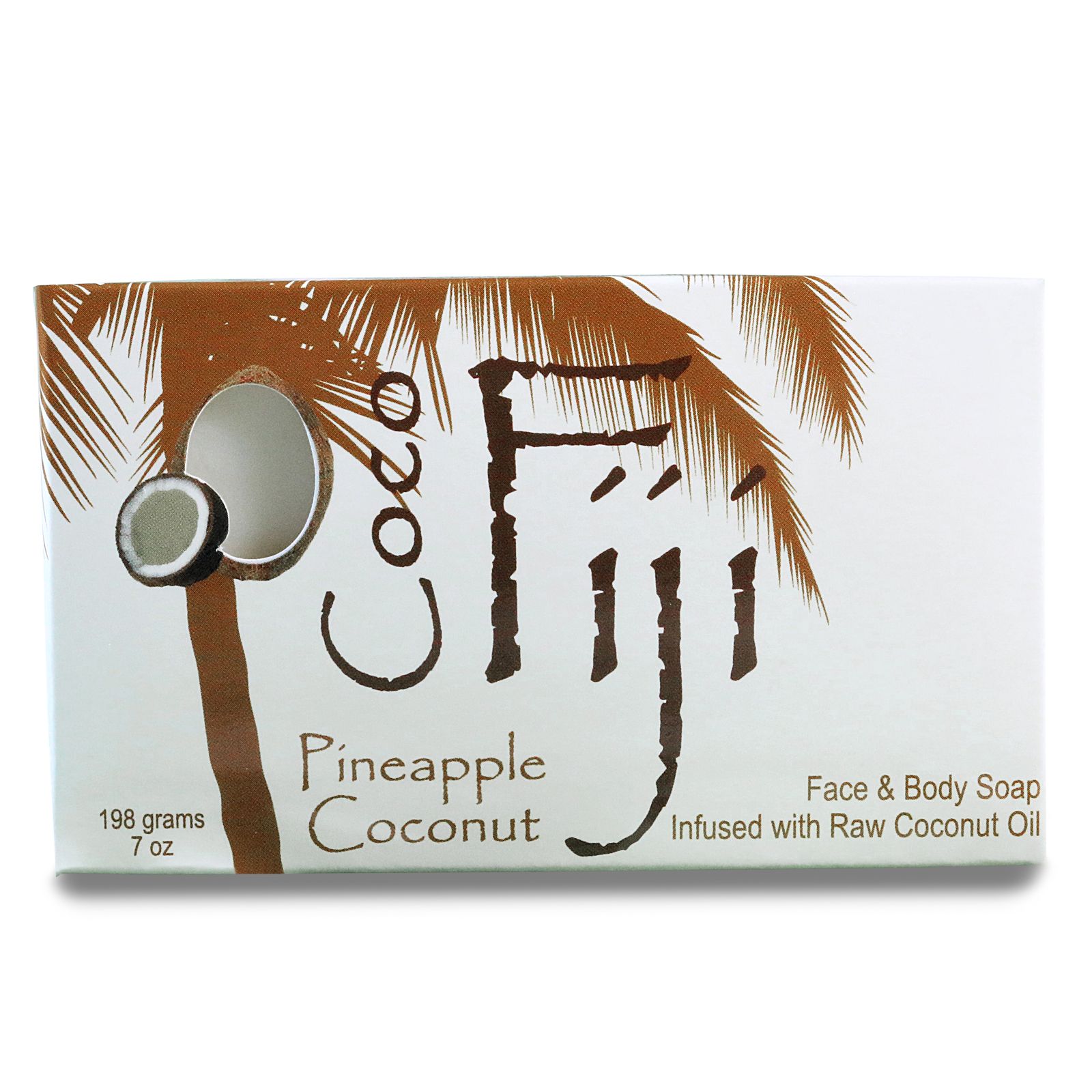 Organic Fiji Ананасово-Кокосовое Мыло 7 унции (198 г)