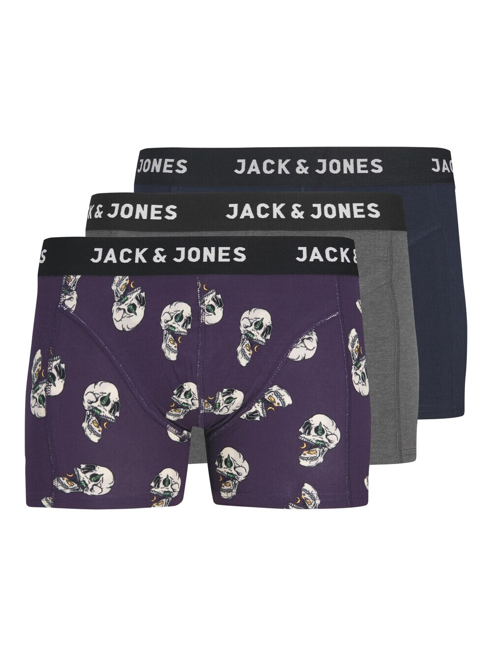 

Трусы боксеры JACK & JONES CHIKE, темно-синий/темно-серый/сливовый