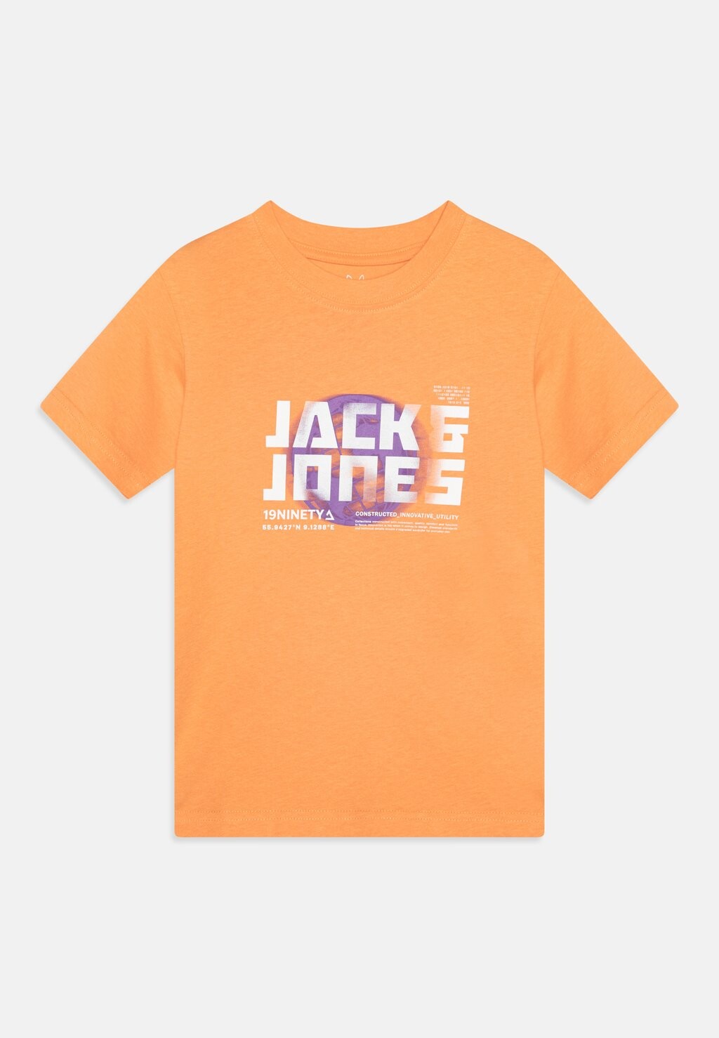 

Футболка с принтом Jcophoto Tee Jack & Jones, цвет tangerine