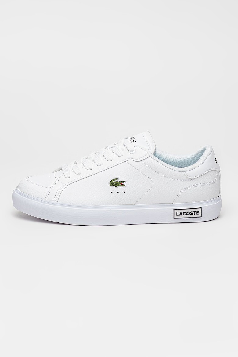 Туфли Power Court из кожи Lacoste, белый туфли europa pro из кожи lacoste белый