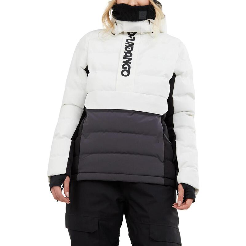 Лыжная куртка Everett Padded Anorak женская - белая Fundango, цвет schwarz лыжная куртка punch padded jacket women черный fundango цвет schwarz