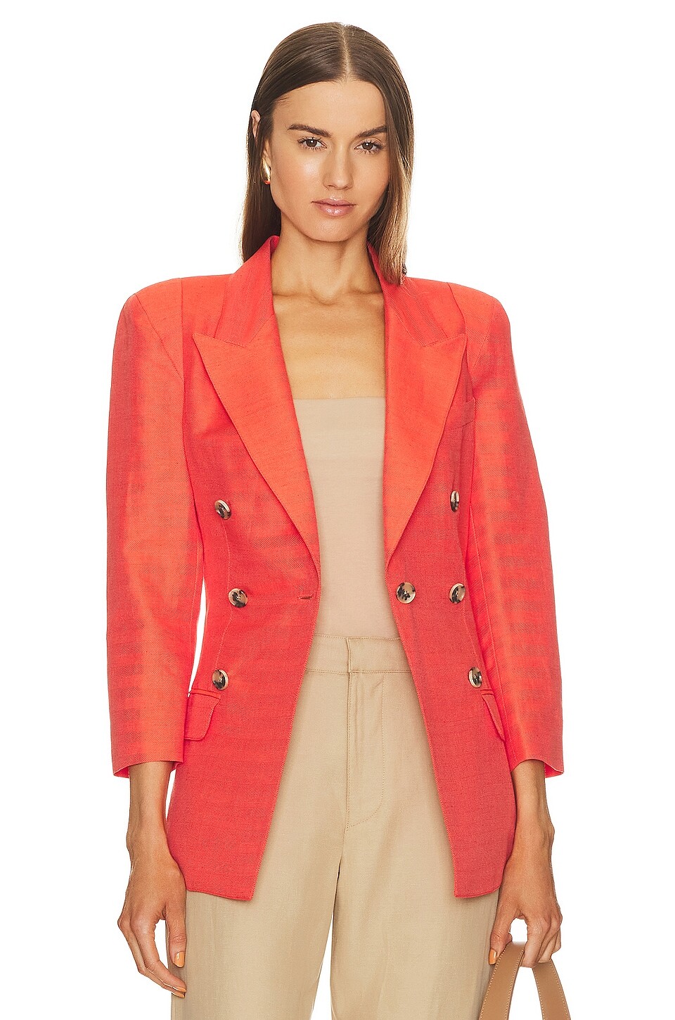 

Пиджак Smythe Cropped Slv Pagoda, цвет Watermelon