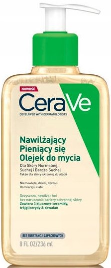 Увлажняющее очищающее масло-пенка, 236 мл CeraVe cerave масло очищающее пенящееся 236 мл