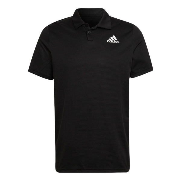 Футболка adidas Solid Color Tennis Sports Short Sleeve Polo Shirt Black, мультиколор