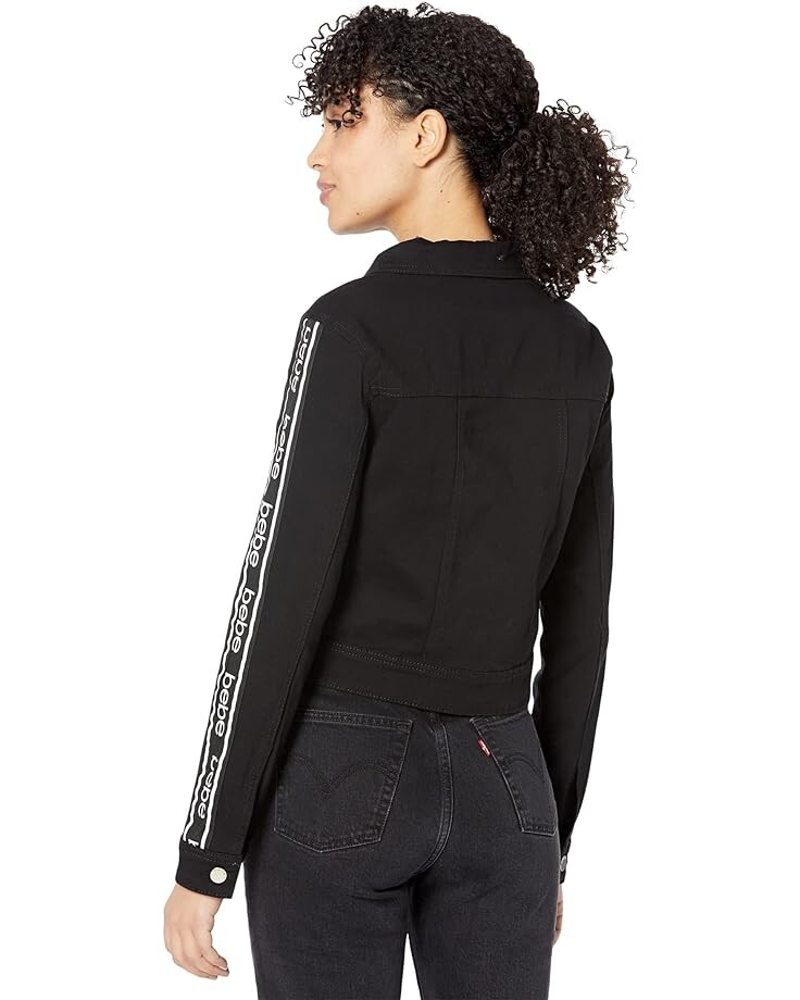 

Куртка Bebe Logo Jeans Jacket, черный