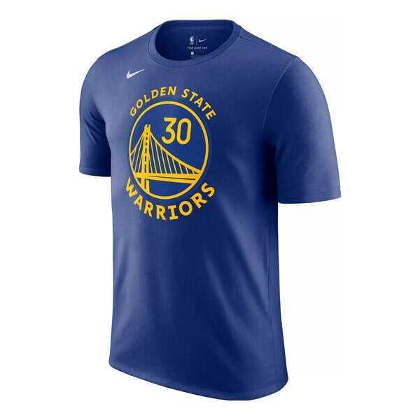 

Футболка Nike NBA Warriors Curry 30 Alphabet Pattern Printing Breathable Sports Short Sleeve Blue, синий