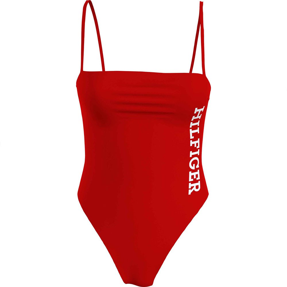 Купальник Tommy Hilfiger One Piece Swimsuit, красный 2023 contrasting leopard print one piece swimsuit