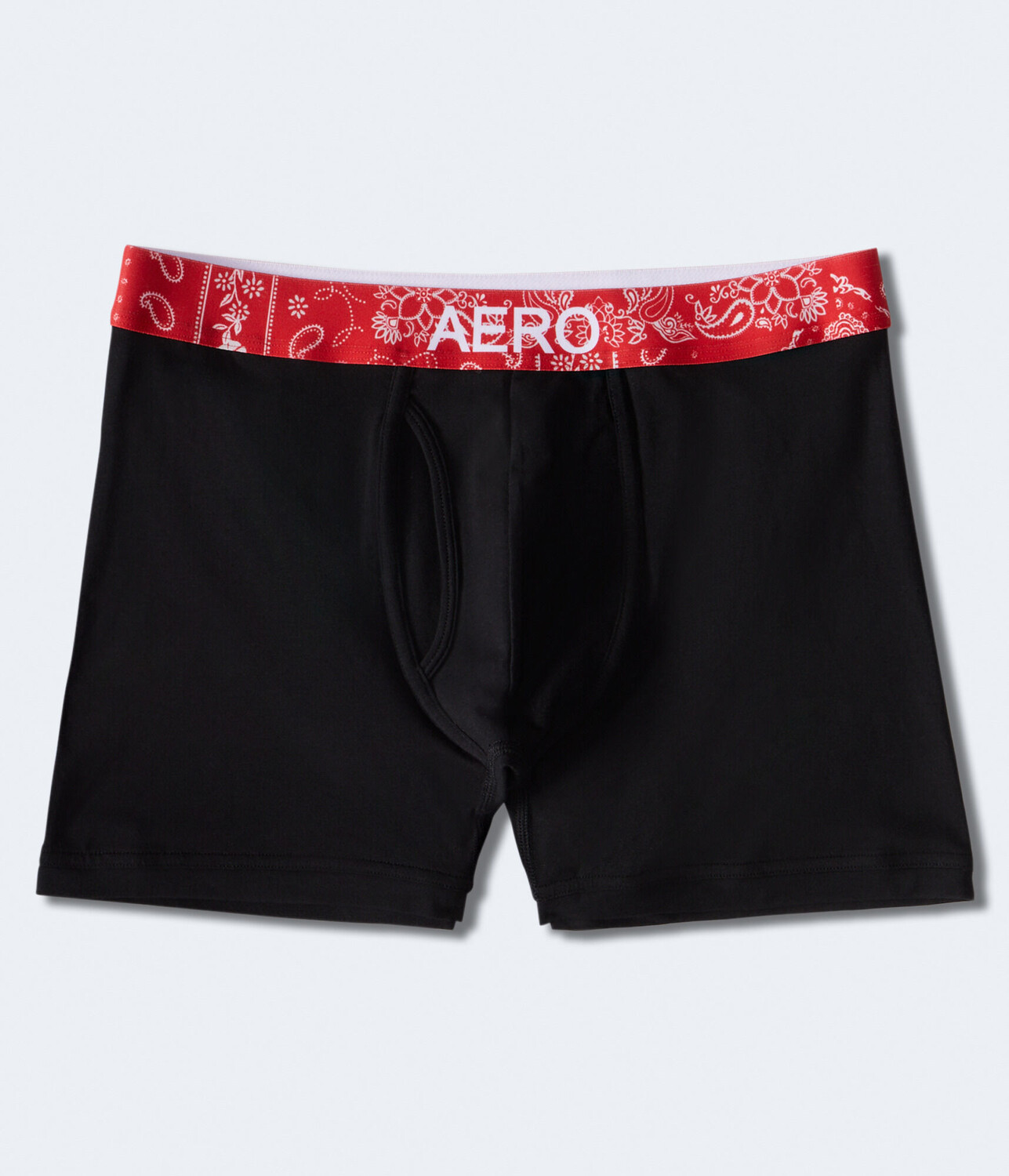 

Вязаные трусы-боксеры с поясом и принтом бандана Aeropostale, черный