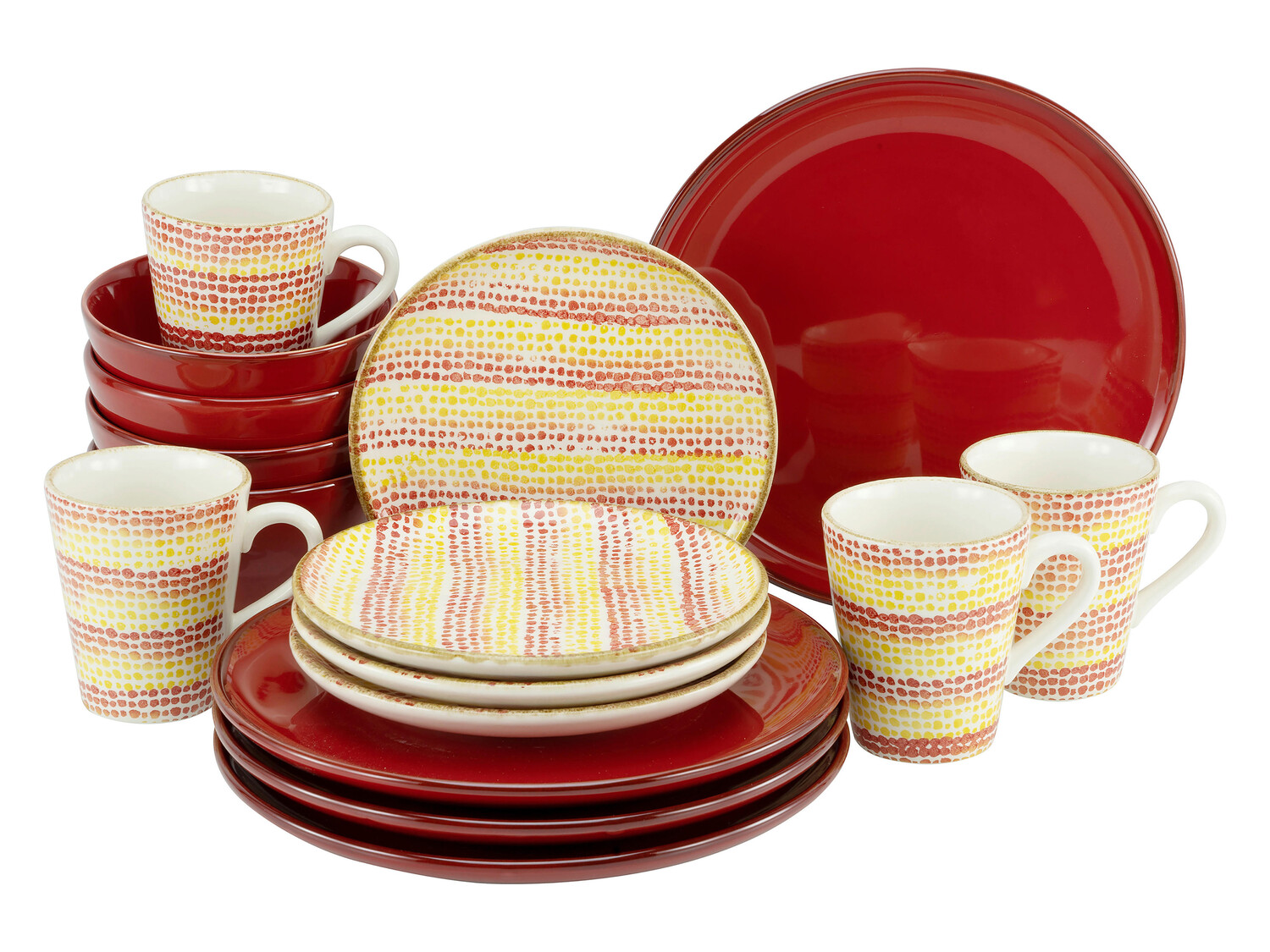 

Комбинированный сервиз 16 шт Creatable, мультиколор